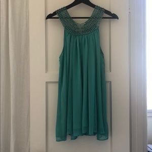 Turquoise flowy tunic